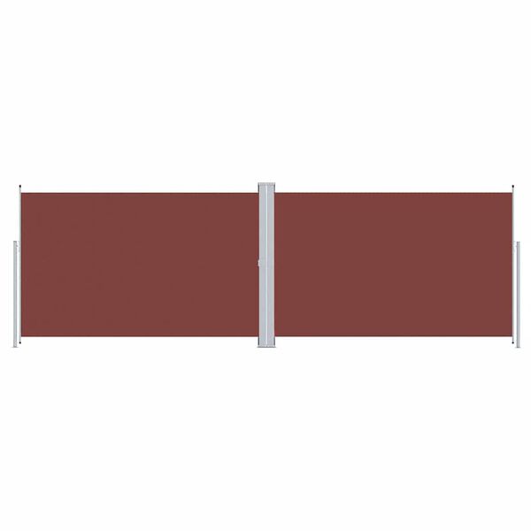 vidaXL Uttrekkbar sidemarkise 200x600 cm brun