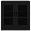 vidaXL Kontorskap svart 90x40x90 cm st&aring;l