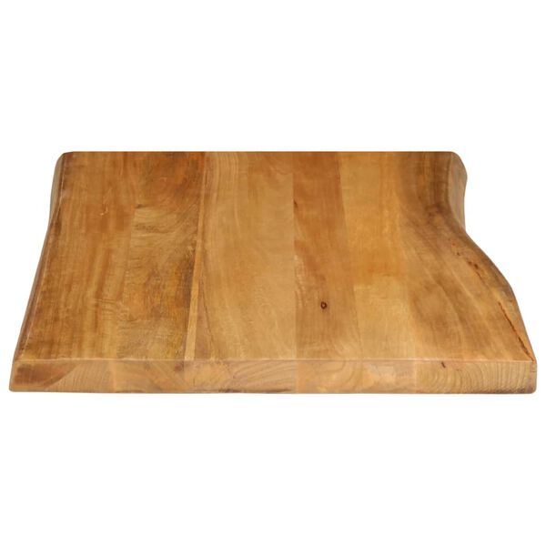 vidaXL Bordplate 90x60x2,5 cm naturlig kant heltre mango
