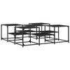 vidaXL Salongbord svart 121x121x40 cm konstruert tre
