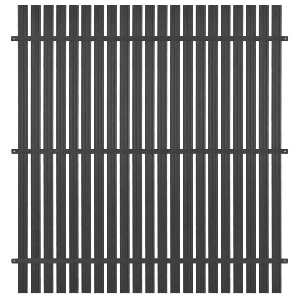 vidaXL Gjerdepanel aluminium 180x180 cm antrasitt