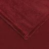 vidaXL Kastteppe Bordeaux R&oslash;d 150 x 200 cm Fleece