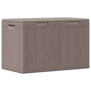 vidaXL Putekasse for hage 180 L brun PP-treutseende
