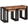 vidaXL Nesting Bord 3 pcs Brunt og svart gjenvunnet heltre