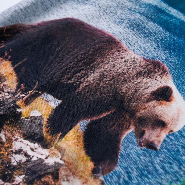 T-skjorte for barn lange ermer marinebl&aring; 140