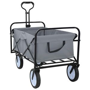 vidaXL Samlekurv med bremser Gr&aring; 94 x 53 x 99 cm Oxford Stoff