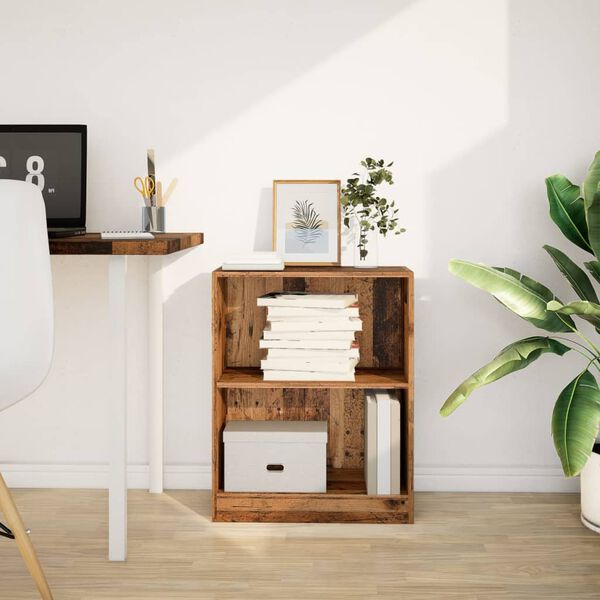 vidaXL Bokhylle gammelt tre 60x24x76 cm konstruert tre