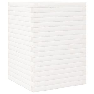 vidaXL Plantekasse hvit 50x50x68,5 cm heltre furu