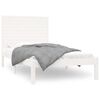 vidaXL Sengeramme hvit heltre 90x200 cm