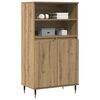vidaXL Highboard artisan eik 60x36x110 cm konstruert tre