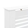 vidaXL Radiatordeksel hvit 112x19x81,5 cm MDF