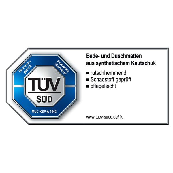 RIDDER Sklisikker dusjmatte Promo svart