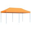 vidaXL Sammenleggbart partytelt pop-up oransje 580x292x315 cm