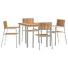 vidaXL Utend&oslash;rs spisestue sett 5 stk. 90 x 90 x 75 cm