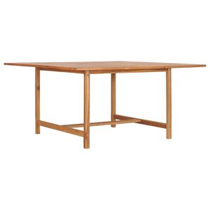 vidaXL Hagebord 150x150x76 cm heltre teak