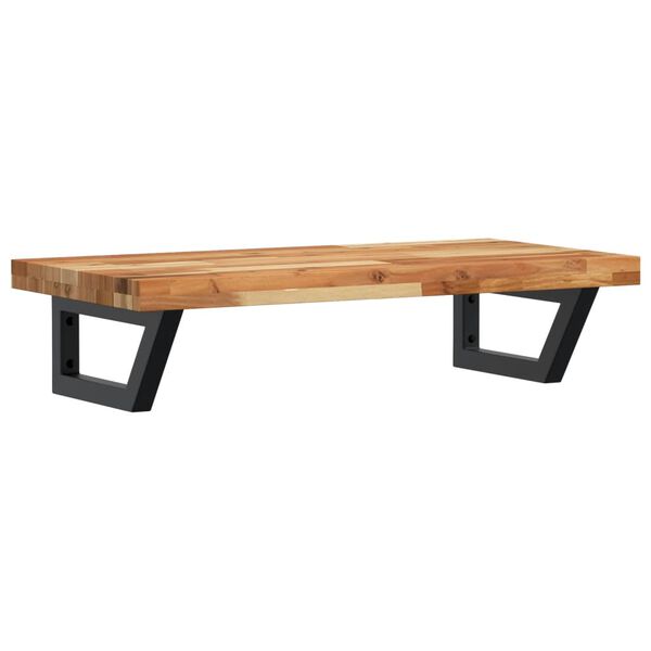 vidaXL Servanthylle veggmontert st&aring;l og heltre akasie