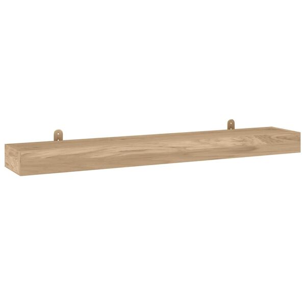 vidaXL Vegghyller 2 stk 110x15x4 cm heltre teak