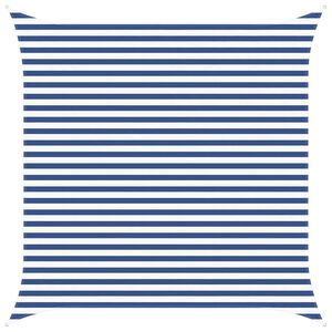 vidaXL Solskygge seil Bl&aring; og hvit 3,6 x 3,6 m 100% polyester Oxford