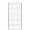 vidaXL Gabionkurv buet 100x30x200/220 cm galvanisert jern