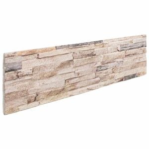 vidaXL Veggpaneler 10 stk. 100 x 25 cm Hvit og r&oslash;d EPS Skum