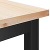 vidaXL Spisebenk Naturlig 100 x 32,5 x 49 cm Massivt furutre