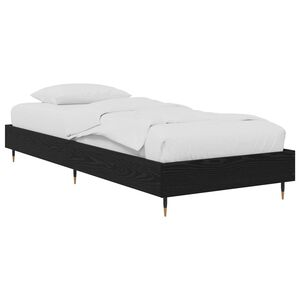 vidaXL Sengestamme Svart eik 80 x 200 cm Konstruert tre