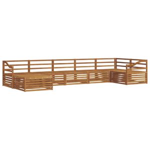 vidaXL Utend&oslash;rs sofa-sett 7 stk. Naturlig