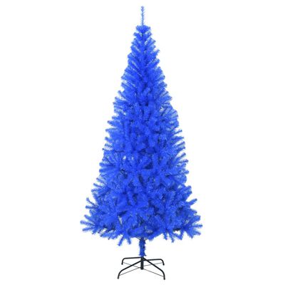 vidaXL Kunstig juletre med stativ blå 210 cm PVC