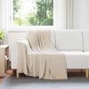 vidaXL Kastteppe Beige 170 x 130 cm Fleece