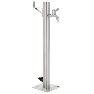 vidaXL Vanns&oslash;yle for hage rustfritt st&aring;l rund 65 cm