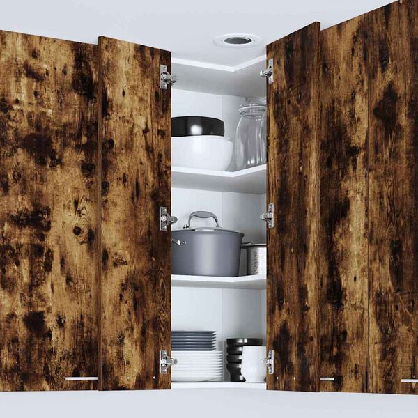 vidaXL Hengende skap R&oslash;kt eik og hvit 57 x 57 x 100 cm Konstruert tre