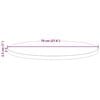 vidaXL Bordplate &Oslash;70x2,5 cm heltre furu