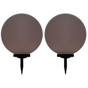 vidaXL Utend&oslash;rs sollampe 2 stk LED kuleformet 50 cm RGB