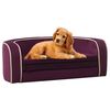 vidaXL Sammenleggbar hundesofa burgunder 73x67x26 cm plysj vaskbar pute