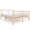 vidaXL Sengeramme heltre 140x190 cm