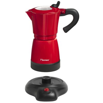 Bestron Espressomaskin 6 kopper 480 W rød AES480