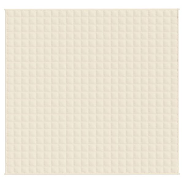 vidaXL Vektdyne kremhvit 220x240 cm 11 kg stoff