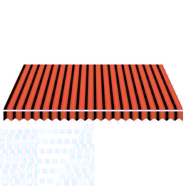 vidaXL Markiseduk oransje og brun 3x2,5 m