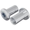 vidaXL L&aring;semutter 2 pcs Nikkel M6 x 25 mm St&aring;l