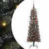 vidaXL Kunstig juletre med 150 LED gr&oslash;nn 120 cm PVC og plast og st&aring;l