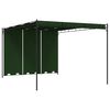 vidaXL Paviljong 4 x 3 x 2,3 m Gr&oslash;nn Polyester og st&aring;l