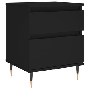 vidaXL Nattbord svart 40x35x50 cm konstruert tre