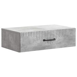 vidaXL Vegghengt Sidebord 59 x 34,5 x 17 cm Konstruert tre Betonggr&aring;