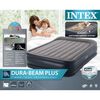 Intex Høy queen deluxe luftmadrass med pute DURA-BEAM PLUS SERIES