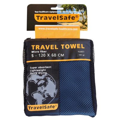 Travelsafe Håndkle til turbruk mikrofiber S kongeblå TS3051