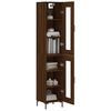 vidaXL Highboard brun eik 34,5x34x180 cm konstruert tre