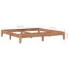 vidaXL Sengeramme heltre teak 200x200 cm