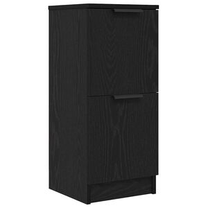 vidaXL Serviesskap Svart Eik 30 x 30 x 70 cm Konstruert tre