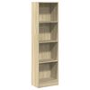 vidaXL Bokhylle sonoma eik 40x24x143 cm konstruert tre