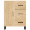 vidaXL Highboard sonoma eik 69,5x34x180 cm konstruert tre